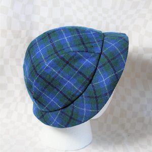 Vintage Blue Plaid Bucket Hat